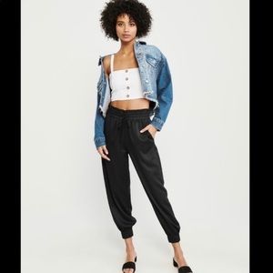 Abercrombie satin joggers